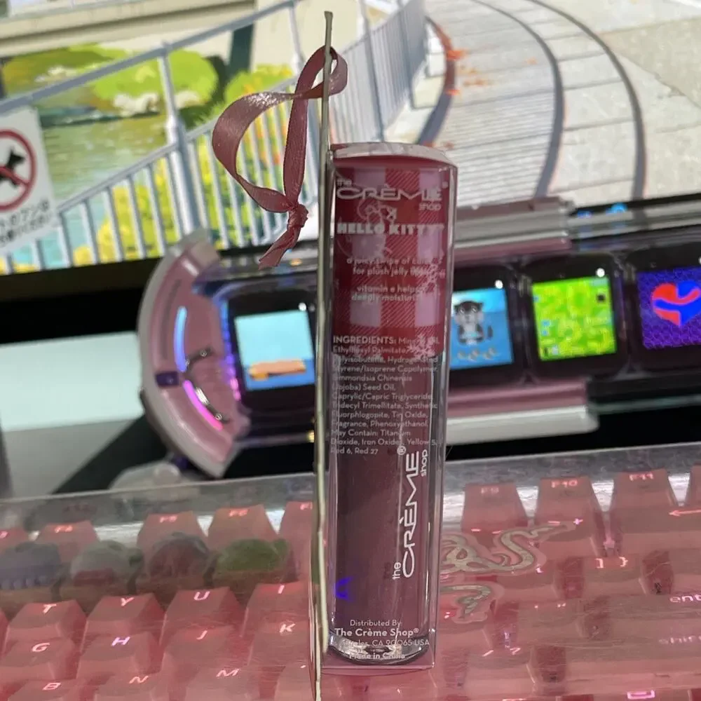 The Creme Shop Hello Kitty Christmas Lip Oil Tinted Jelly Crystal Rose Sanrio